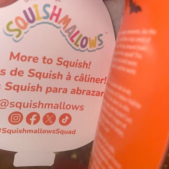 NWT Squishmallows Demi the Vampire Owl Halloween Treat candy soft plush Pail - Picture 6 of 12